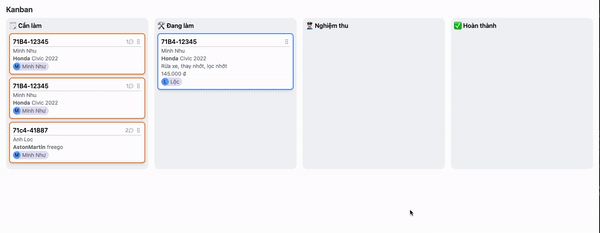 Kanban action